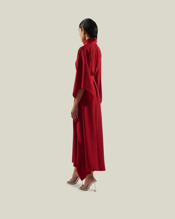 Taller Marmo La Luna Crystal Kaftan In Ruby