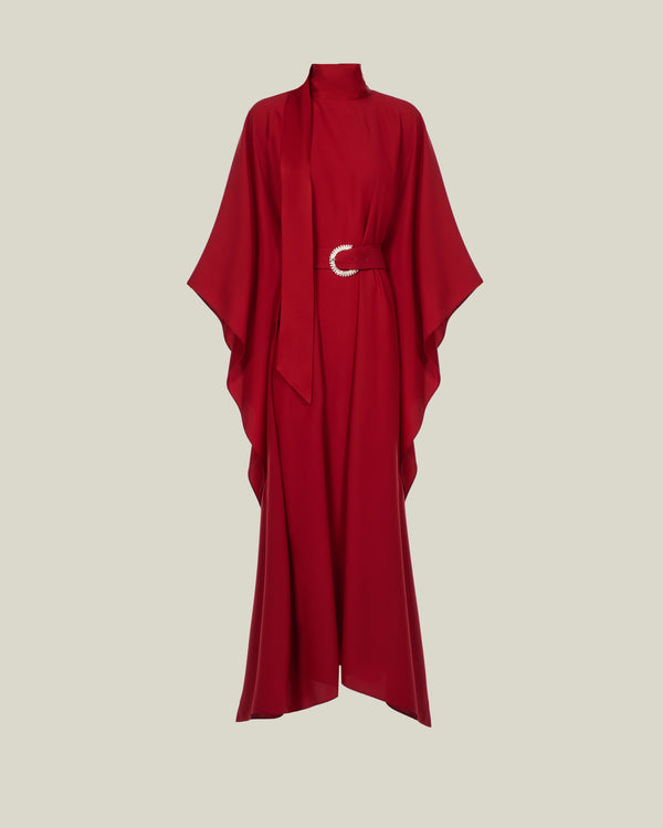 Taller Marmo La Luna Crystal Kaftan In Ruby