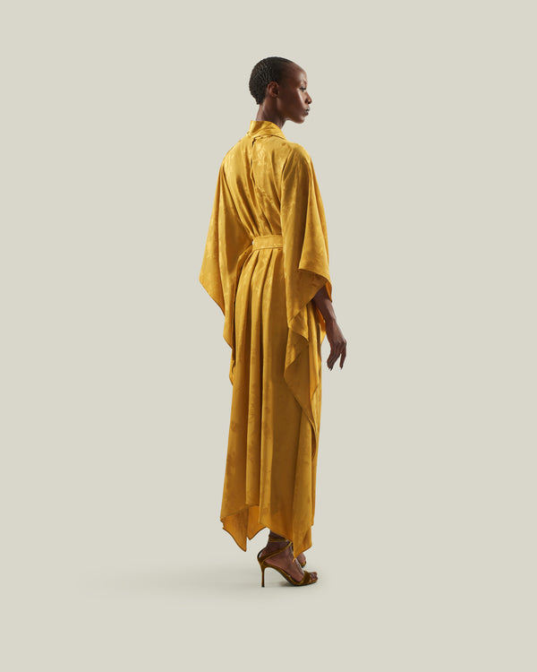Taller Marmo La Luna Primavera Kaftan In Amber