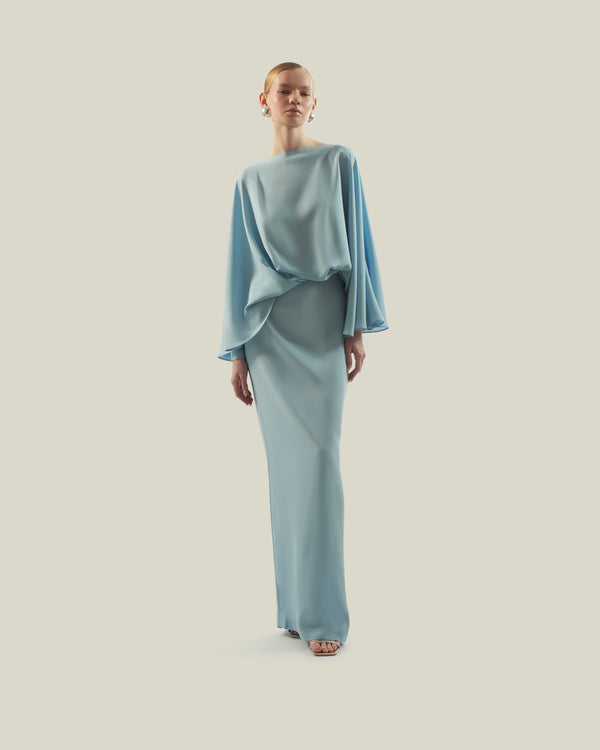Taller Marmo La Maddalena Dress In Baby Blue