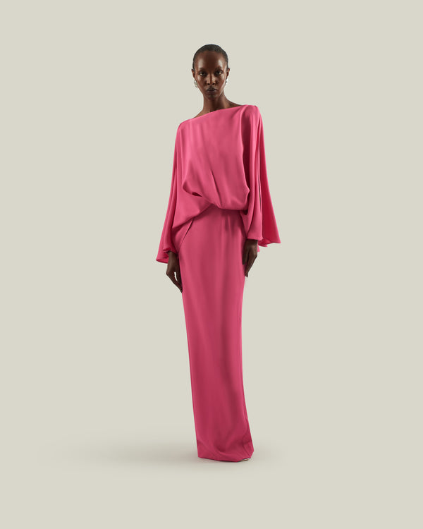 taller marmo La Maddalena Dress in Orchid Pink