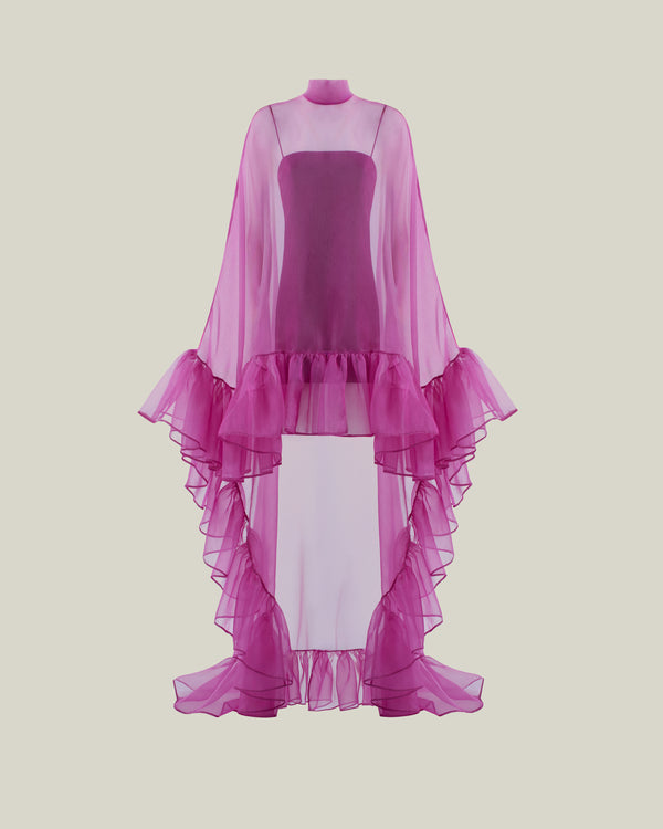 Taller Marmo Lady Bird Kaftan In Pomegranate