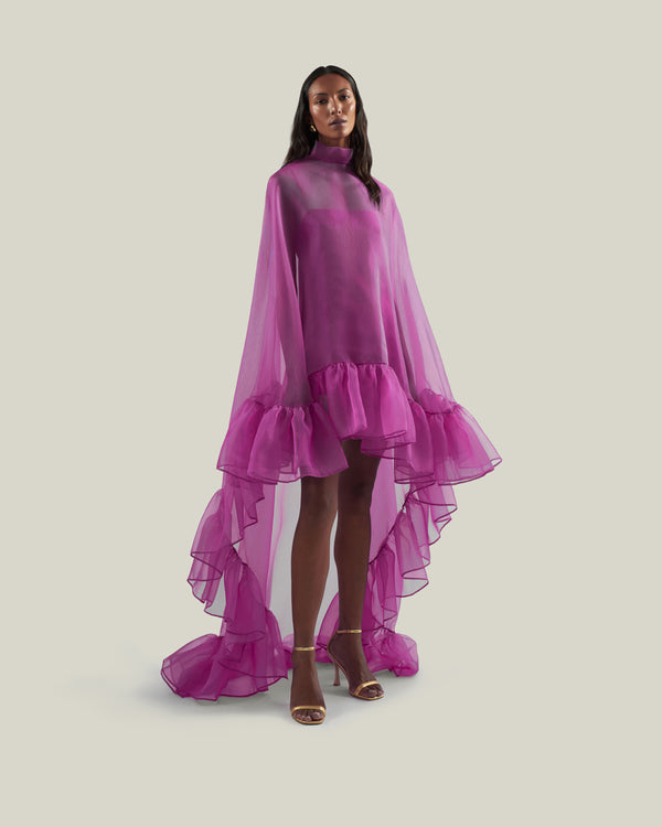 Taller Marmo Lady Bird Kaftan In Pomegranate