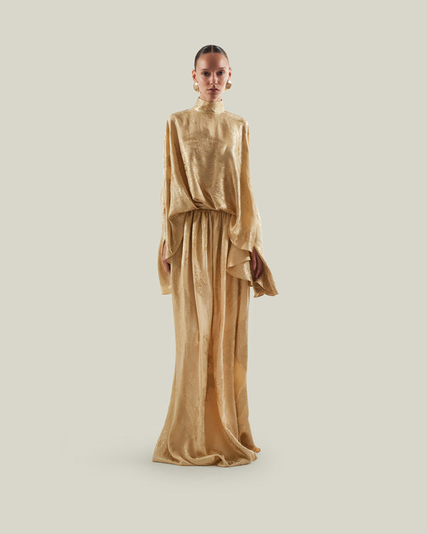 Taller Marmo Lamarr Dress In Gold