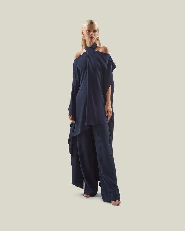 taller marmo Marlene Pants in Blue Navy