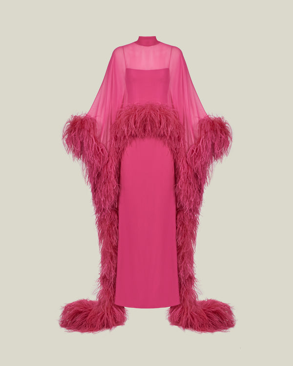 Taller Marmo Marvelous Gown In Orchid Pink