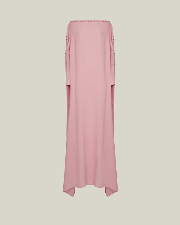 Taller Marmo Mila Crystal Kaftan In Baby Pink
