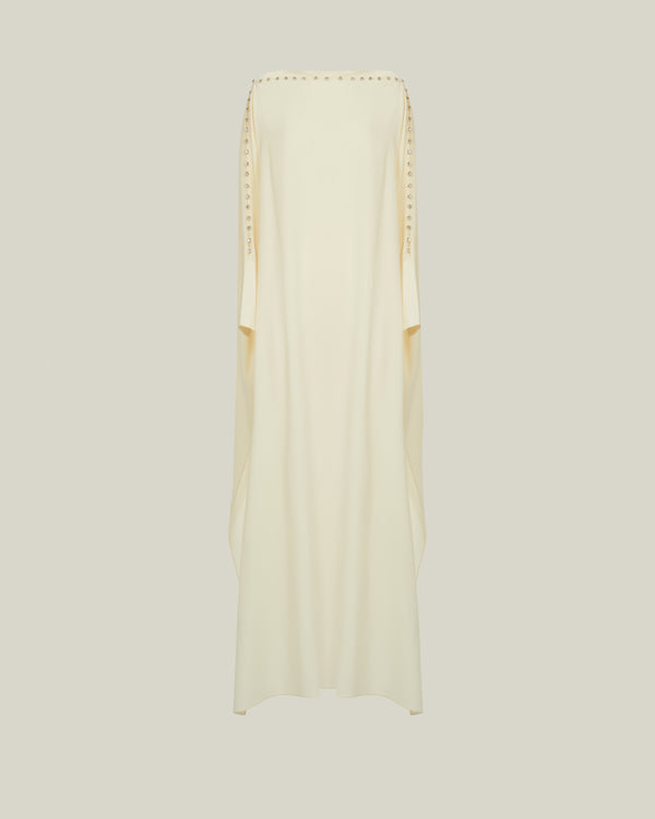 Taller Marmo Mila Crystal Kaftan In Latte