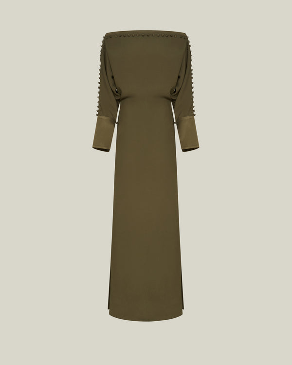 Taller Marmo Mila Dress In Forest Green