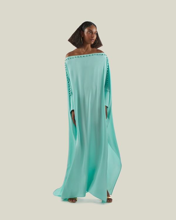 Taller Marmo Mila Kaftan In Acqua