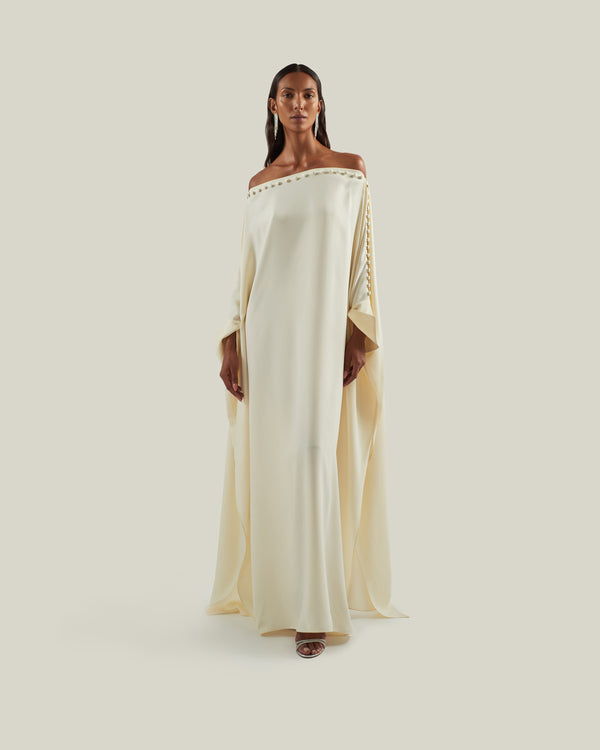 taller marmo Mila Kaftan in Latte