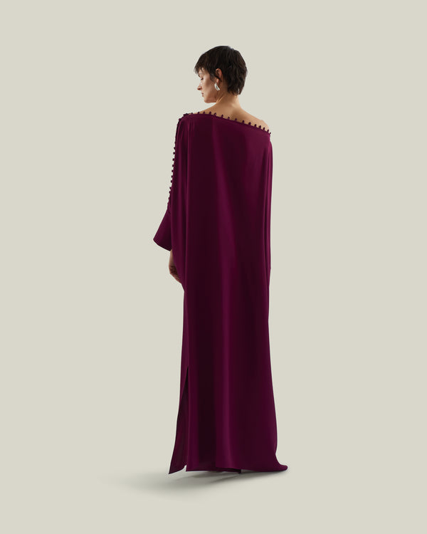 Taller Marmo Mila Kaftan In Plum