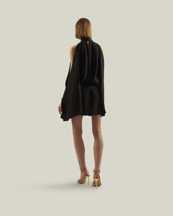 Taller Marmo Mini Bacall Dress In Black