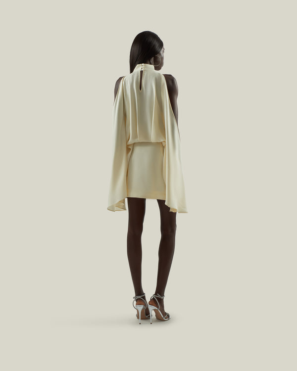 Taller Marmo Mini Bacall Dress In Latte