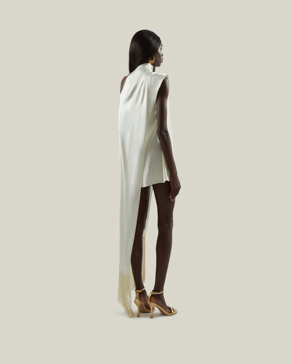 Taller Marmo Mini Berenson Dress In Ivory
