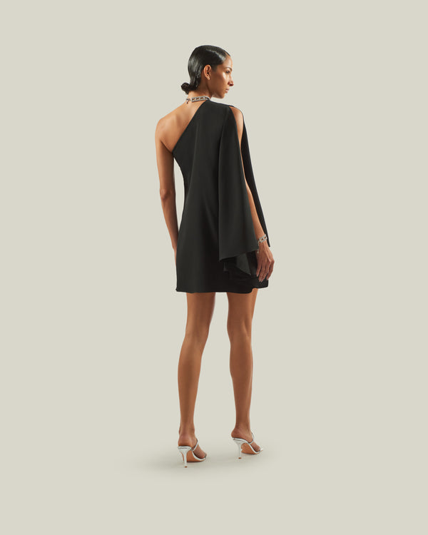 Taller Marmo Mini Bolkan Crystal Dress In Black