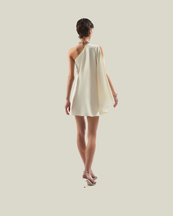 Taller Marmo Mini Bolkan Crystal Dress In Latte