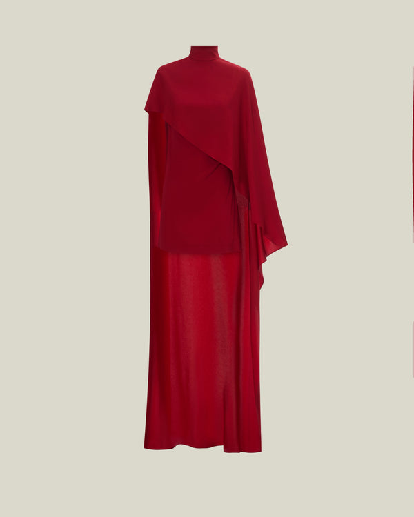 Taller Marmo Mini Carrington Dress In Ruby