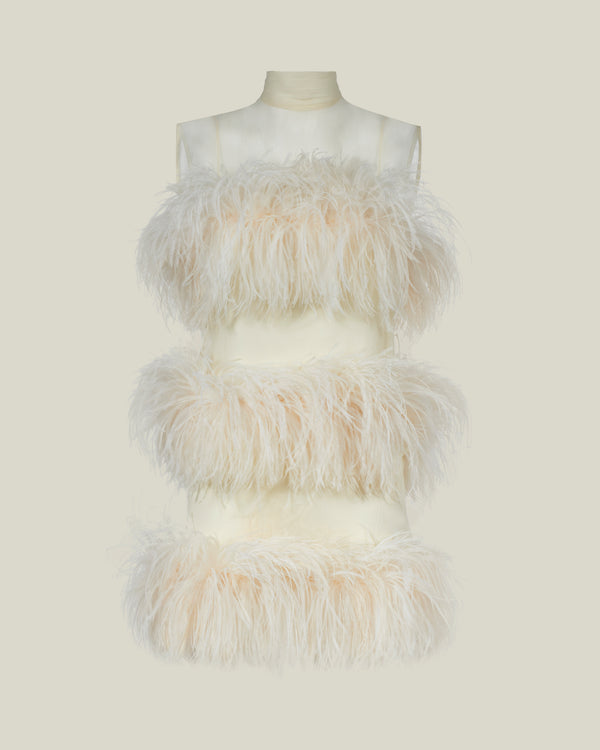 Taller Marmo Mini Divine Dress In Ivory