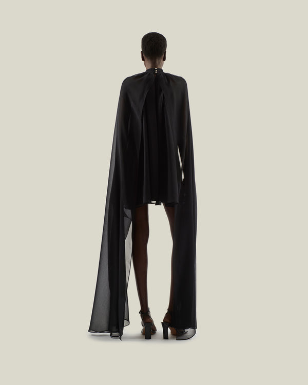 Taller Marmo Mini Eterea Dress In Black