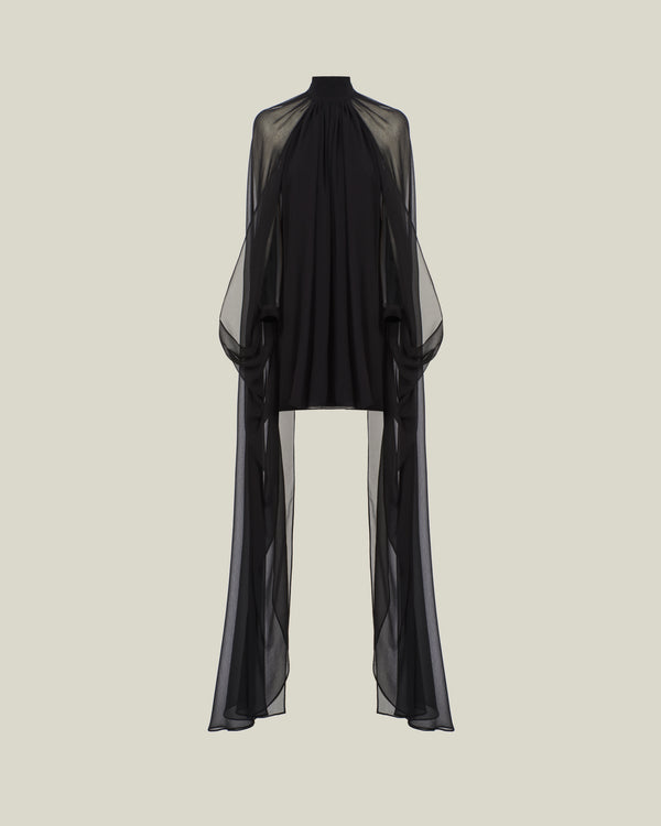 Taller Marmo Mini Eterea Dress In Black