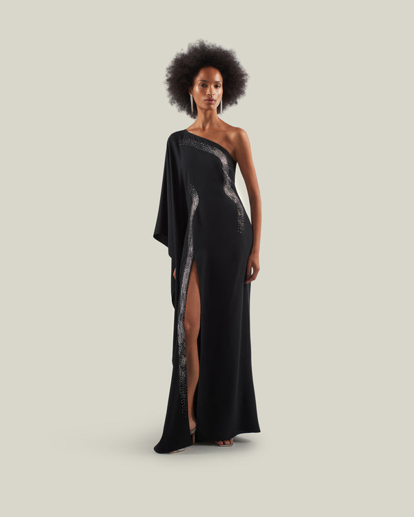 Taller Marmo Palladium Dress In Black