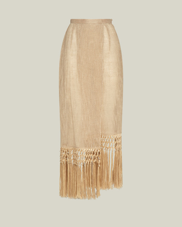 Taller Marmo Parana Skirt In Ecru