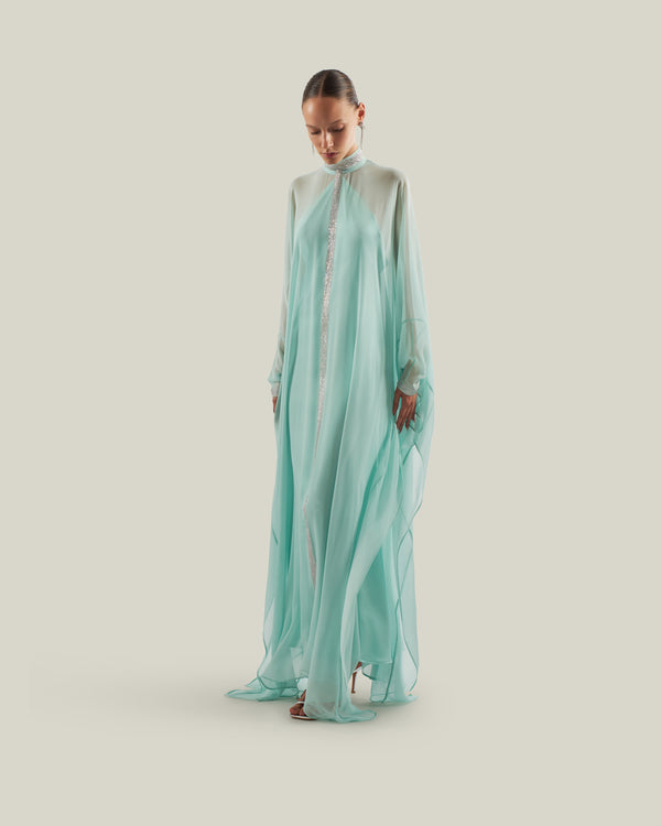 Taller Marmo Parthenon Kaftan In Acqua