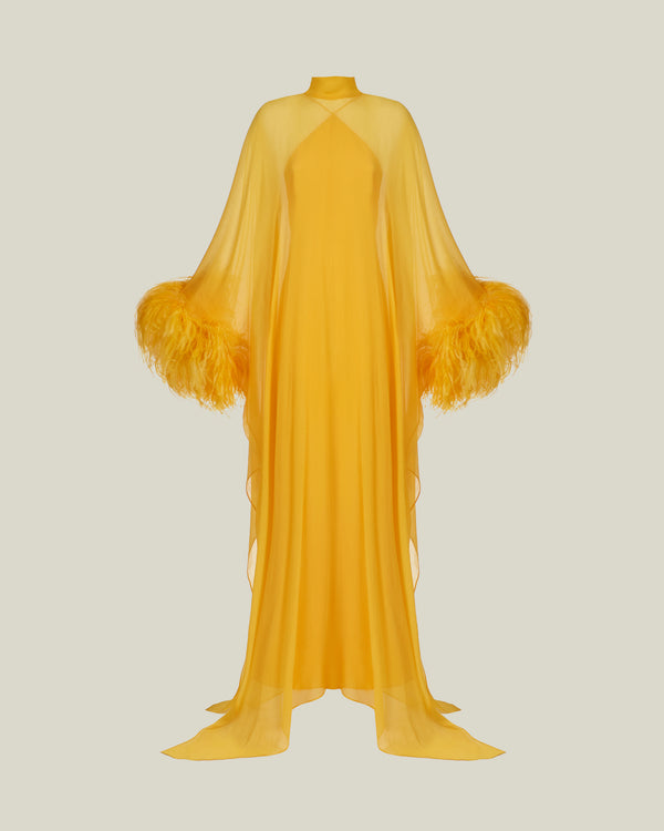 Taller Marmo Penelope Kaftan In Lemon