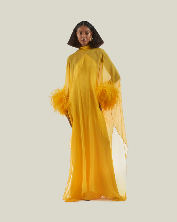Taller Marmo Penelope Kaftan In Lemon