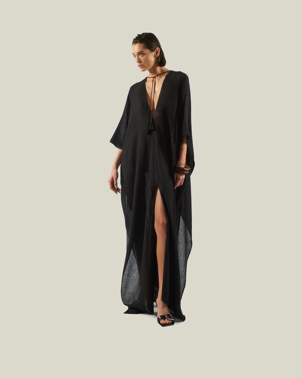 taller marmo Rio Maggiore Kaftan in Black