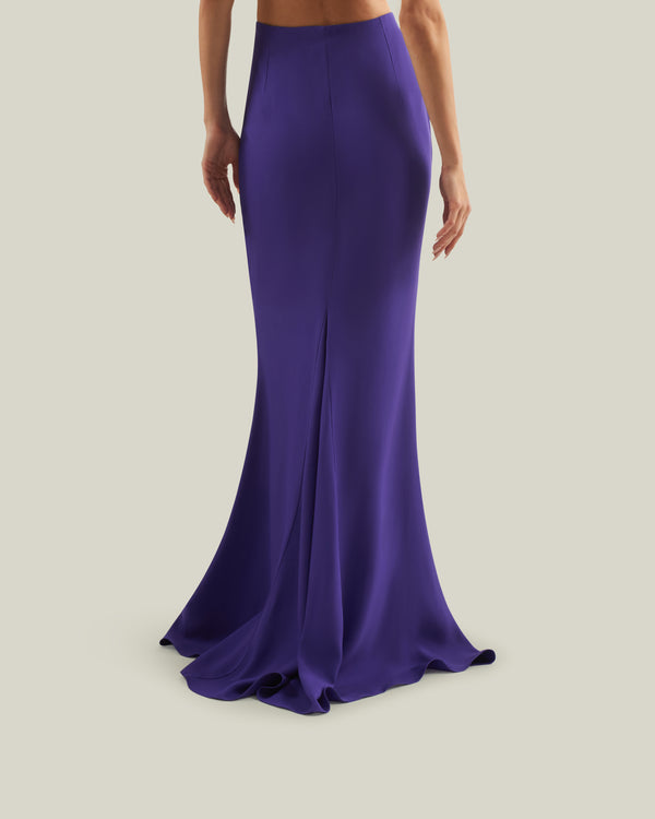 Taller Marmo Silver Screen Skirt In Violet