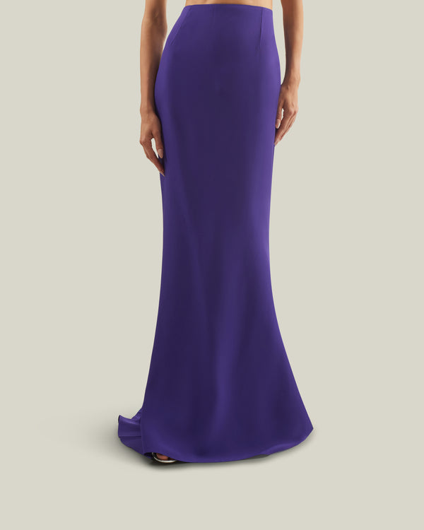 Taller Marmo Silver Screen Skirt In Violet