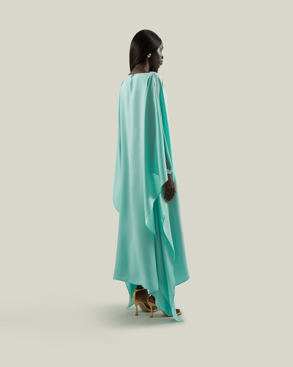 Taller Marmo Spectacular Kaftan In Acqua