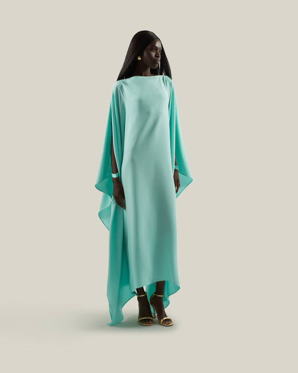 Taller Marmo Spectacular Kaftan In Acqua