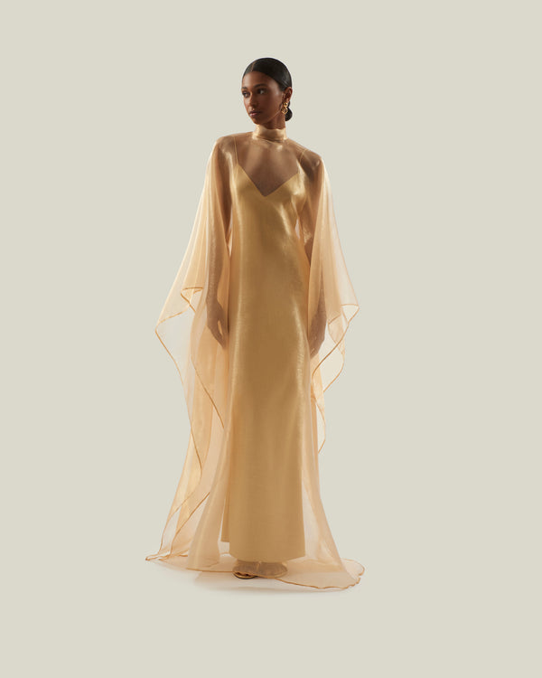 taller marmo Sphinx Kaftan in Gold