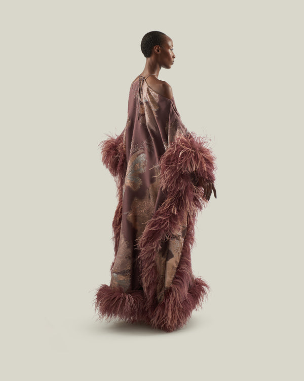 Taller Marmo Sza Sza Bloom Kaftan In Mauve