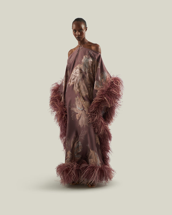 Taller Marmo Sza Sza Bloom Kaftan In Mauve