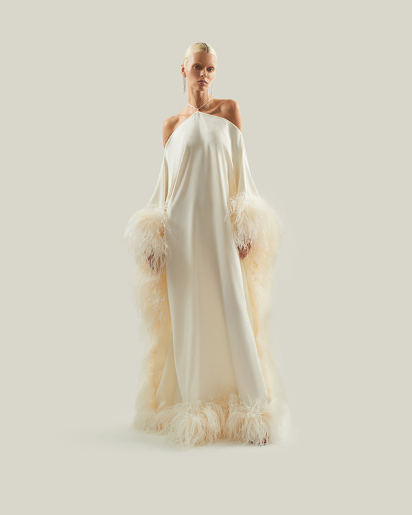 Taller Marmo Sza Sza Extravaganza Kaftan In Latte