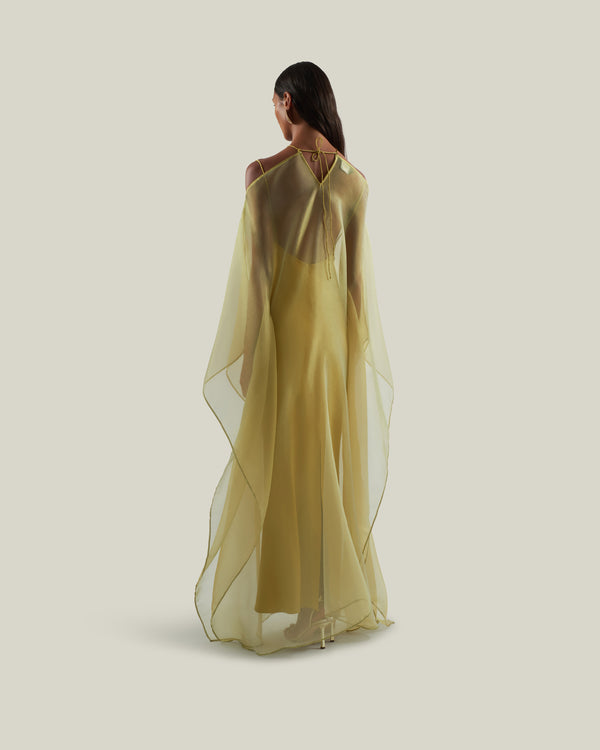 Taller Marmo Sza Sza Spirito Kaftan In Gold Kiwi