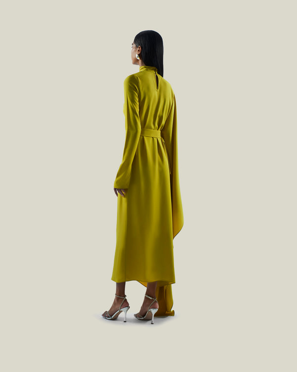 Taller Marmo Tanning Kaftan In Chartreuse
