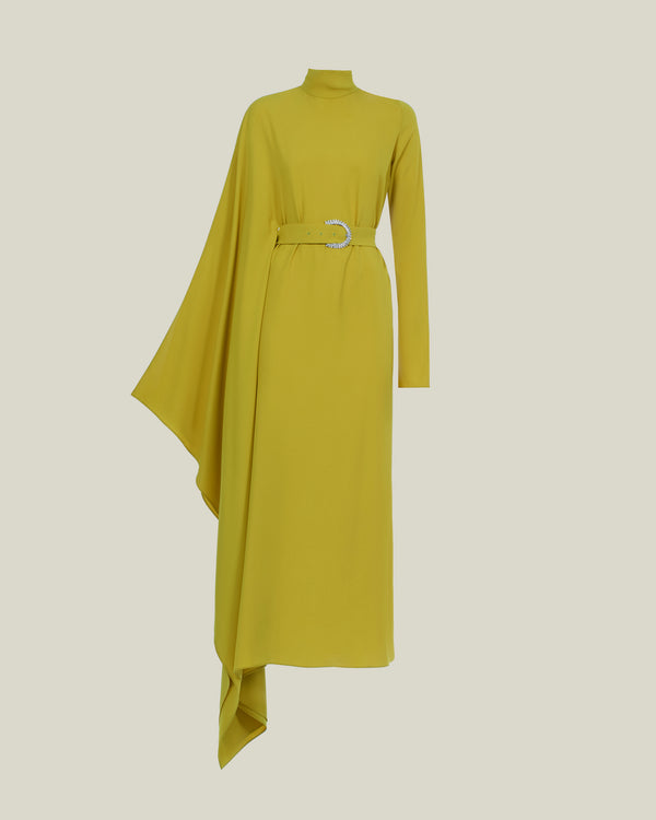 Taller Marmo Tanning Kaftan In Chartreuse