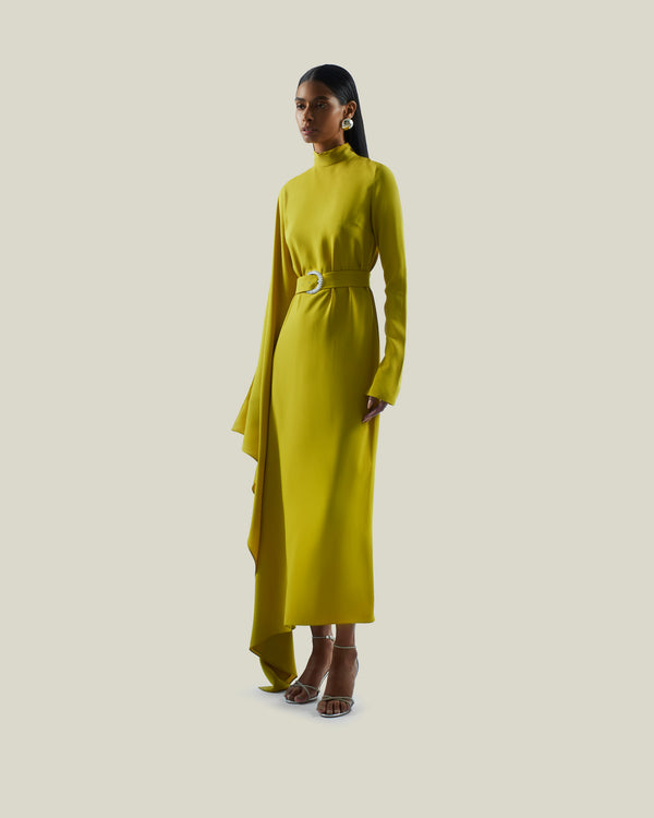 Taller Marmo Tanning Kaftan In Chartreuse