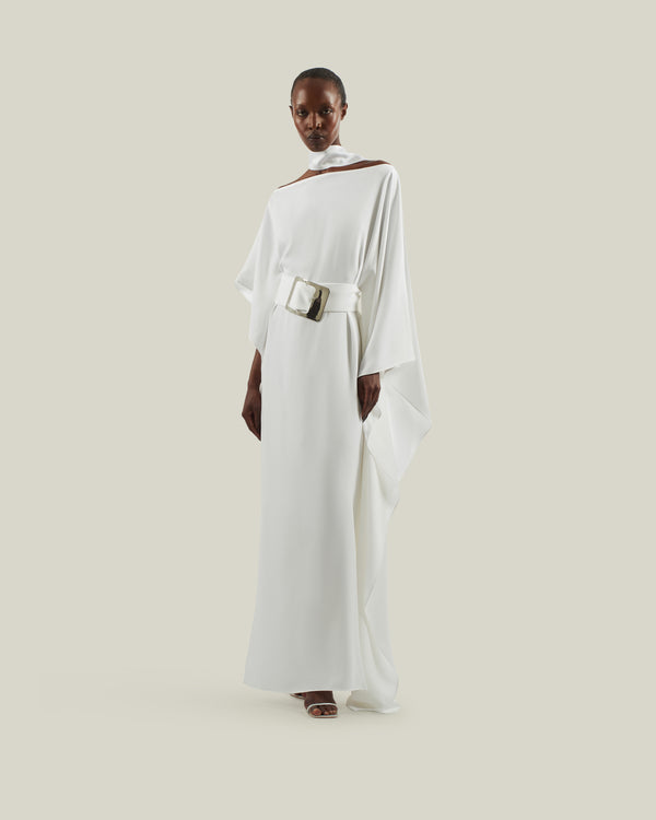 taller marmo Taylor Kaftan in White