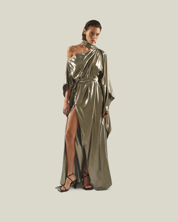 taller marmo Taylor Seventies Kaftan in Gold