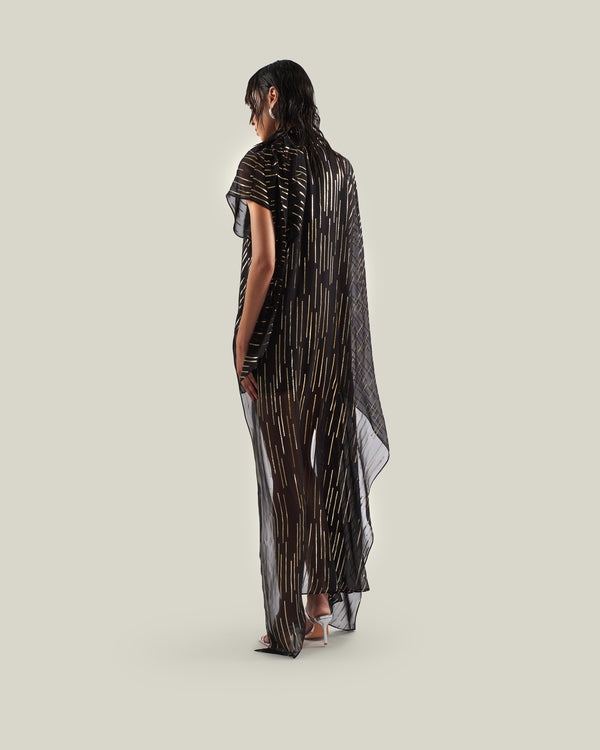Taller Marmo Toronto Kaftan In Black & Gold
