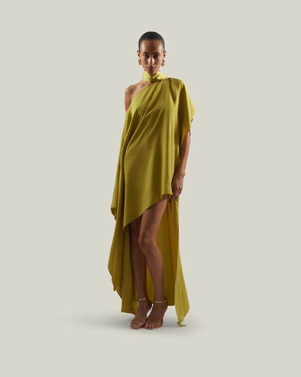 taller marmo Trebbia Kaftan in Gold Kiwi