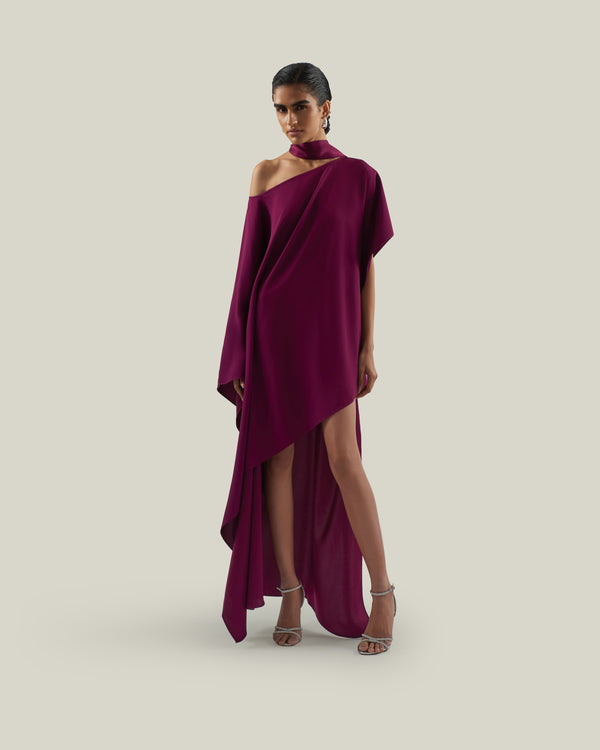 taller marmo Trebbia Kaftan in Plum