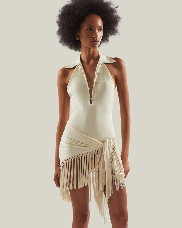 taller marmo Tropicana Swimsuit in Ivory
