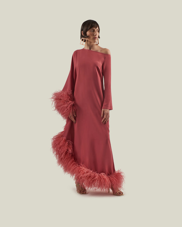 Taller Marmo Ubud Extravaganza Dress In Peony